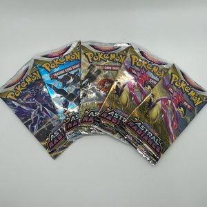 5 Pokémon booster pack bundle Lot Astral Radiance sword and shield collection